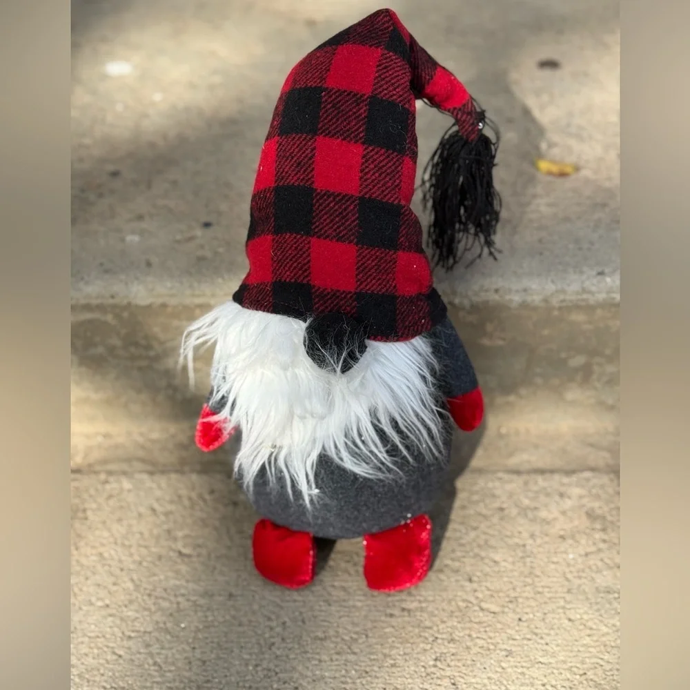 Pottery‎ Barn Gnome Plush Rustic Christmas Buffalo Plaid Farmhouse CountryCore